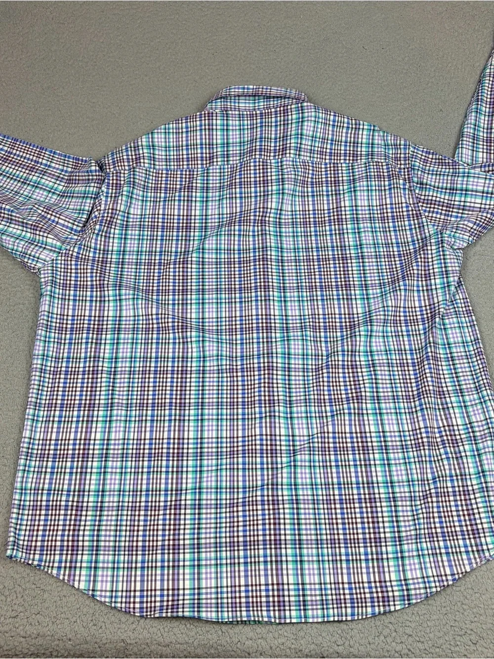 Peter Millar Summer Comfort Shirt XXL Multicolor Plaid Button-Up Nylon Stretch - Picture 8 of 11